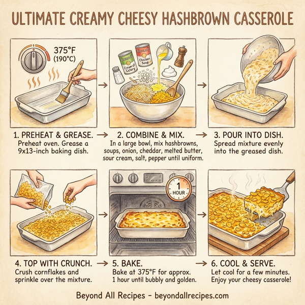 Ultimate Creamy Cheesy Hashbrown Casserole instructions