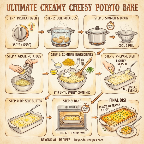 Ultimate Creamy Cheesy Potato Bake instructions