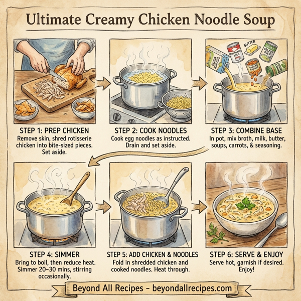 Ultimate Creamy Chicken Noodle Soup instructions