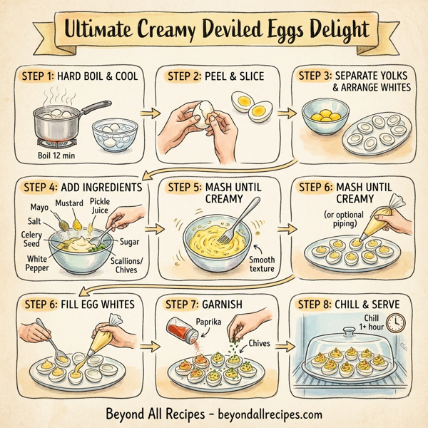Ultimate Creamy Deviled Eggs Delight instructions
