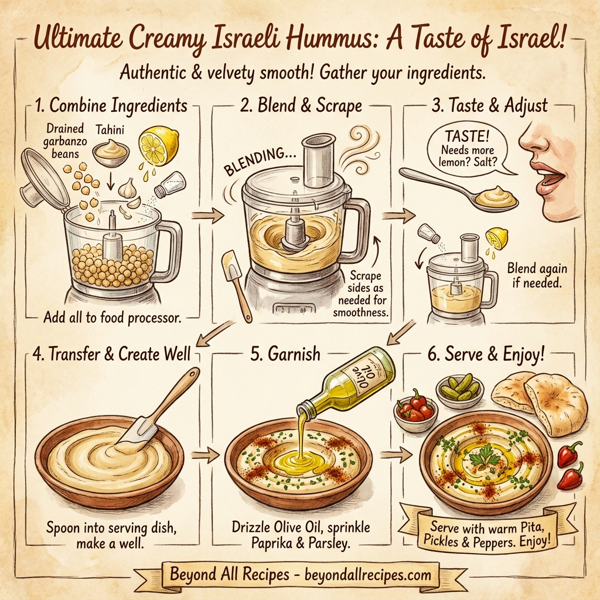 Ultimate Creamy Israeli Hummus instructions