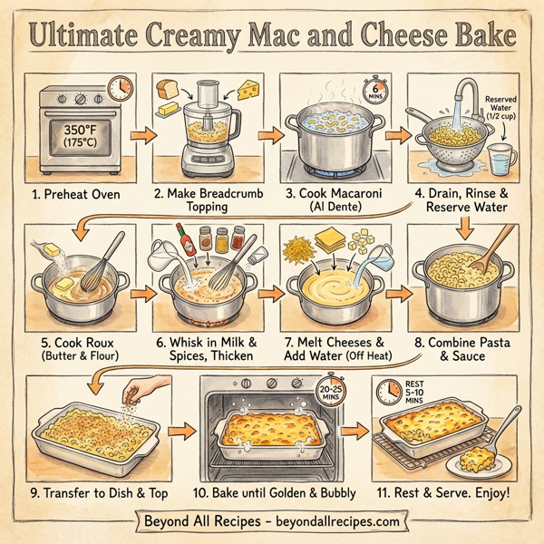 Ultimate Creamy Mac and Cheese Bake instructions