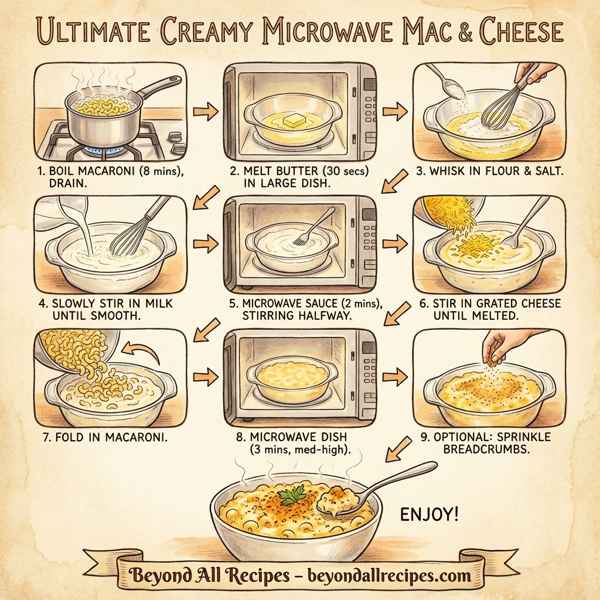 Ultimate Creamy Microwave Mac and Cheese instructions