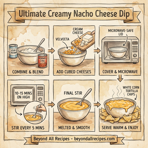 Ultimate Creamy Nacho Cheese Dip instructions