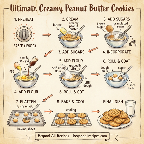 Ultimate Creamy Peanut Butter Cookies instructions