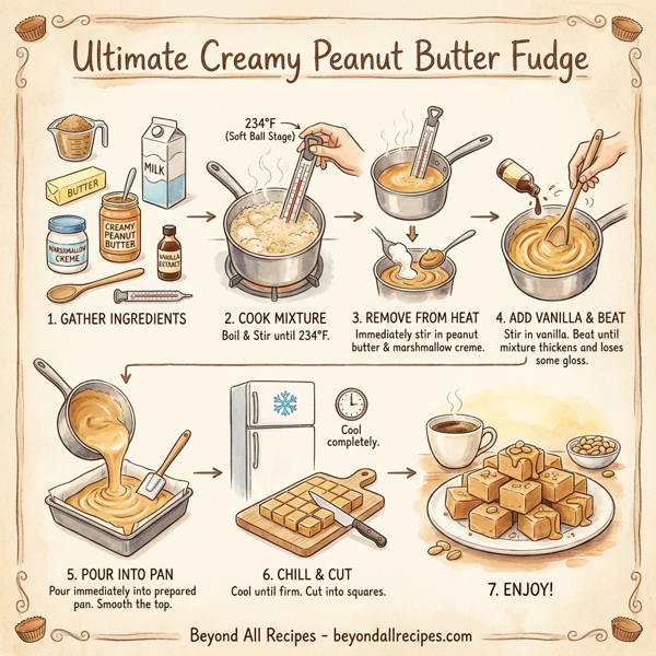 Ultimate Creamy Peanut Butter Fudge instructions