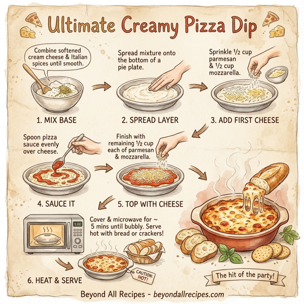 Ultimate Creamy Pizza Dip instructions