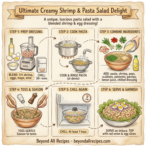 Ultimate Creamy Shrimp & Pasta Salad Delight instructions
