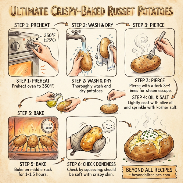 Ultimate Crispy-Baked Russet Potatoes instructions