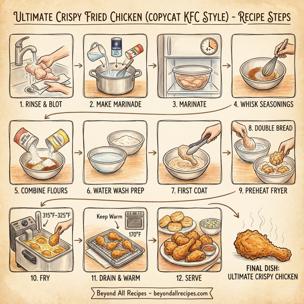 Ultimate Crispy Fried Chicken (Copycat KFC Style) instructions
