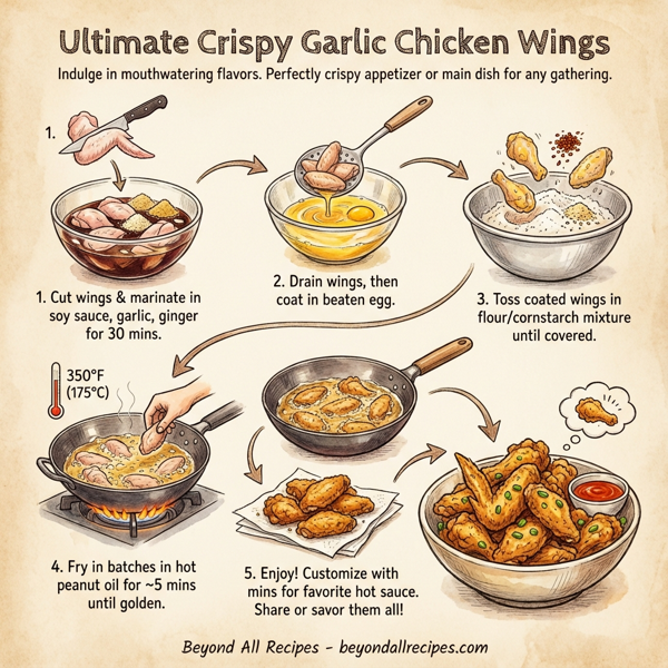 Ultimate Crispy Garlic Chicken Wings instructions
