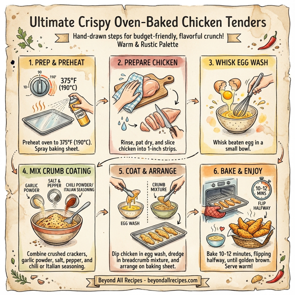Ultimate Crispy Oven-Baked Chicken Tenders instructions