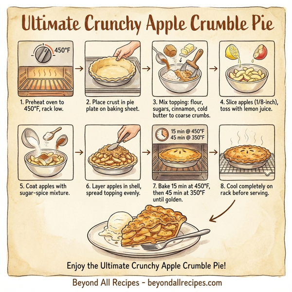 Ultimate Crunchy Apple Crumble Pie instructions