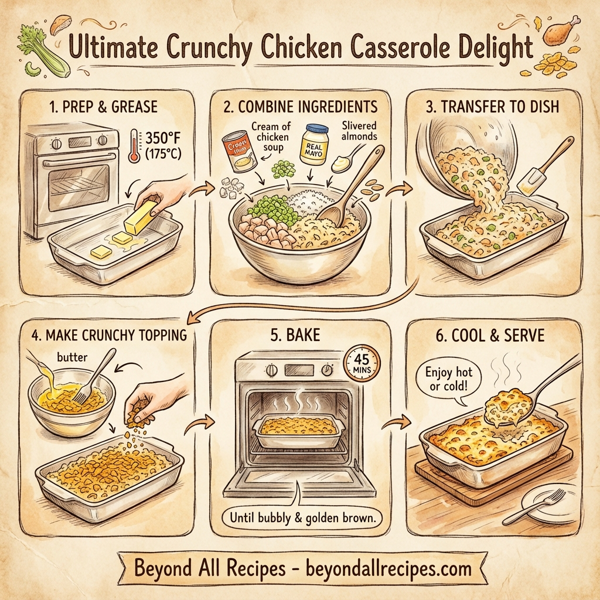 Ultimate Crunchy Chicken Casserole Delight instructions