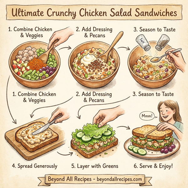 Ultimate Crunchy Chicken Salad Sandwiches instructions