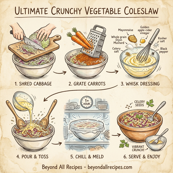 Ultimate Crunchy Vegetable Coleslaw instructions