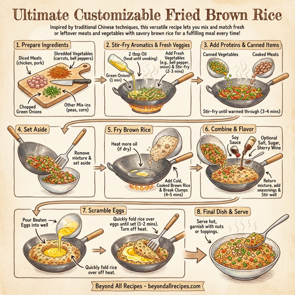 Ultimate Customizable Fried Brown Rice instructions