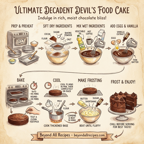Ultimate Decadent Devil's Food Cake instructions