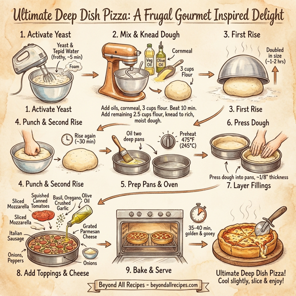 Ultimate Deep Dish Pizza instructions