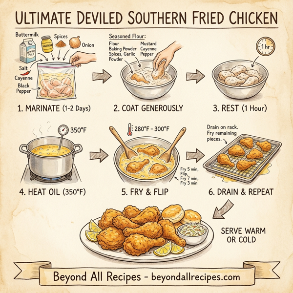 Ultimate Deviled Southern Fried Chicken instructions