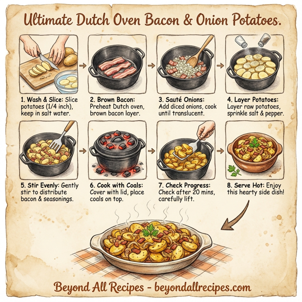 Ultimate Dutch Oven Bacon & Onion Potatoes instructions