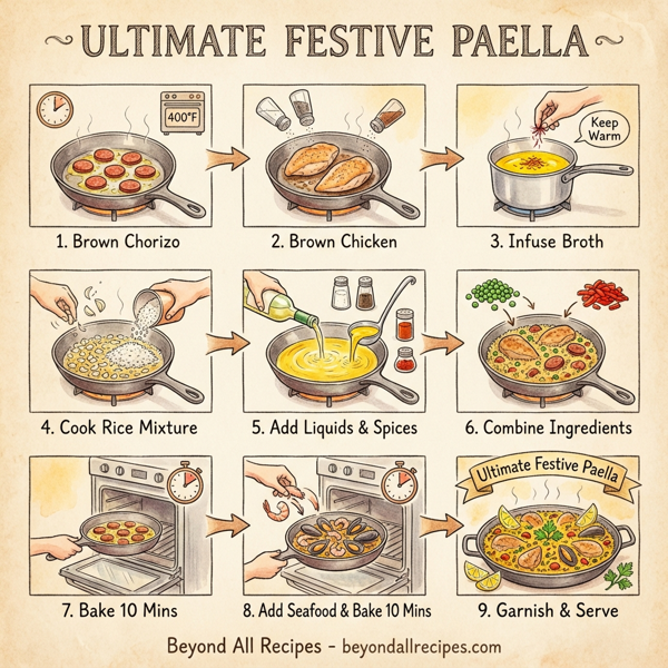 Ultimate Festive Paella instructions