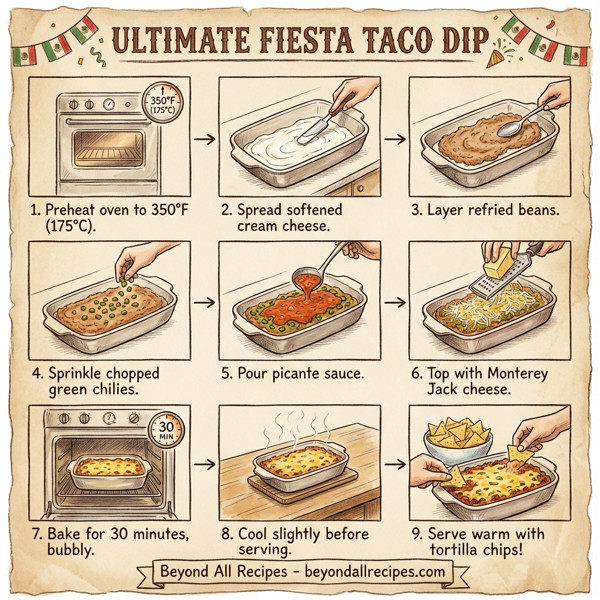 Ultimate Fiesta Taco Dip instructions