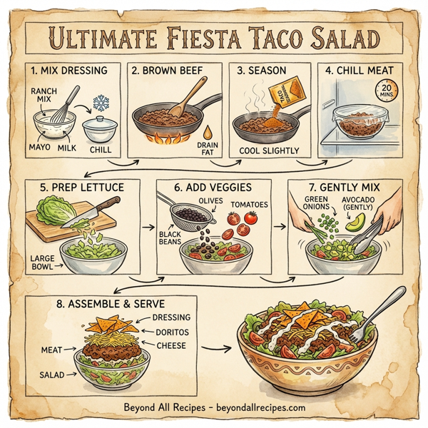 Ultimate Fiesta Taco Salad instructions