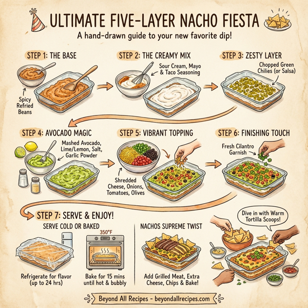 Ultimate Five-Layer Nacho Fiesta instructions