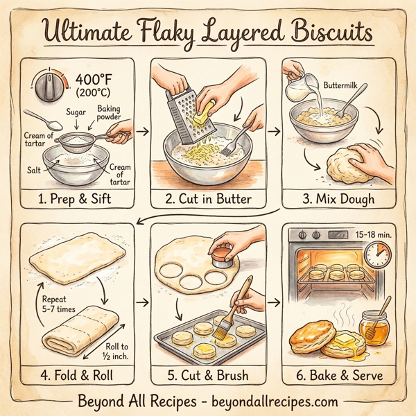 Ultimate Flaky Layered Biscuits instructions