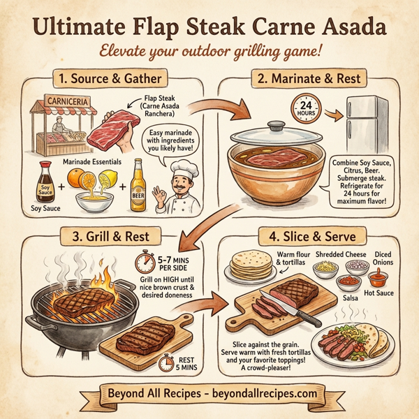 Ultimate Flap Steak Carne Asada instructions