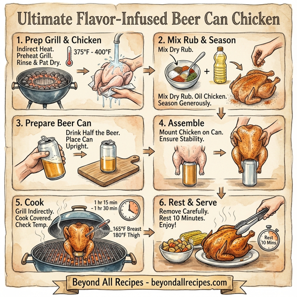 Ultimate Flavor-Infused Beer Can Chicken instructions