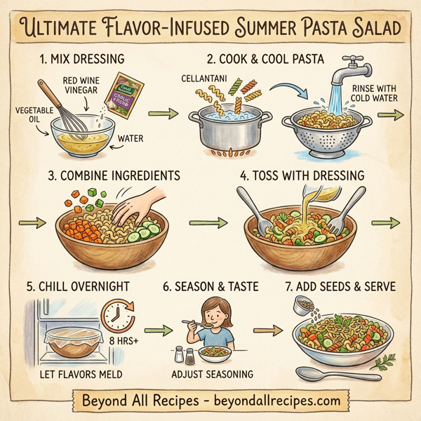 Ultimate Flavor-Infused Summer Pasta Salad instructions