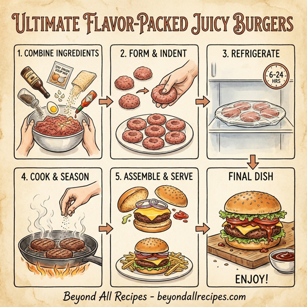 Ultimate Flavor-Packed Juicy Burgers instructions