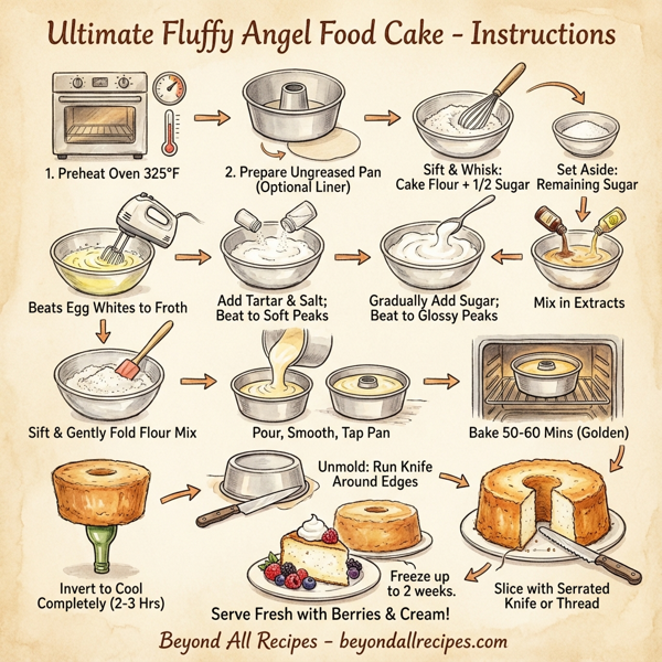 Ultimate Fluffy Angel Food Cake instructions
