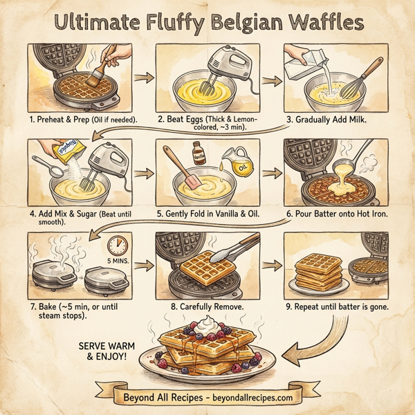 Ultimate Fluffy Belgian Waffles instructions