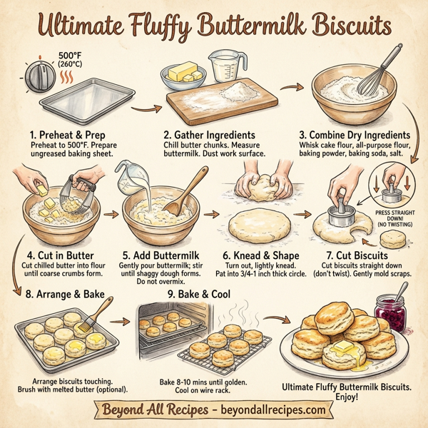 Ultimate Fluffy Buttermilk Biscuits instructions