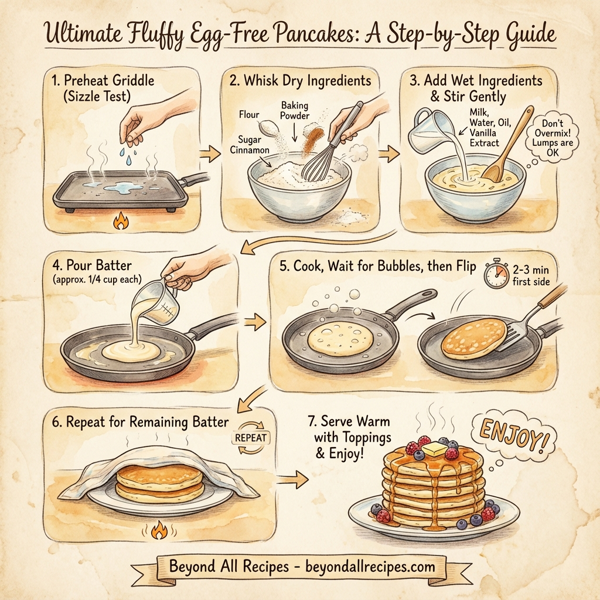 Ultimate Fluffy Egg-Free Pancakes instructions