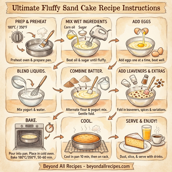 Ultimate Fluffy Sand Cake instructions