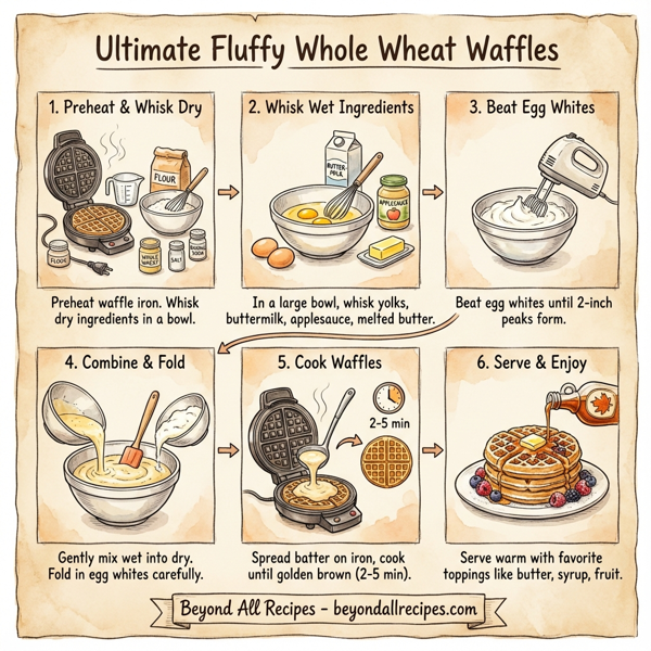 Ultimate Fluffy Whole Wheat Waffles with a Healthier Twist instructions
