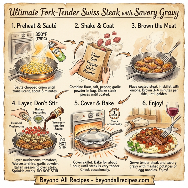 Ultimate Fork-Tender Swiss Steak with Savory Gravy instructions