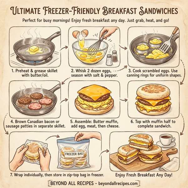 Ultimate Freezer-Friendly Breakfast Sandwiches instructions