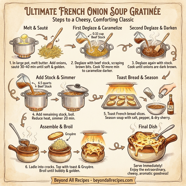 Ultimate French Onion Soup Gratinée instructions