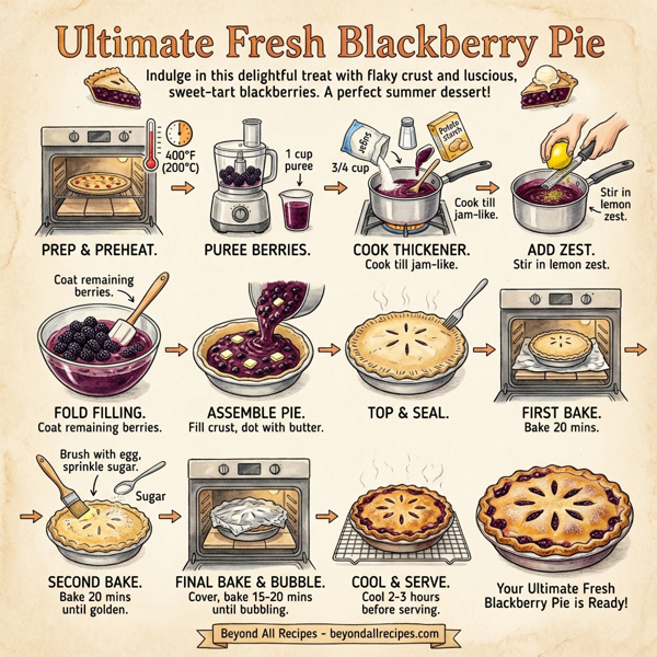 Ultimate Fresh Blackberry Pie instructions