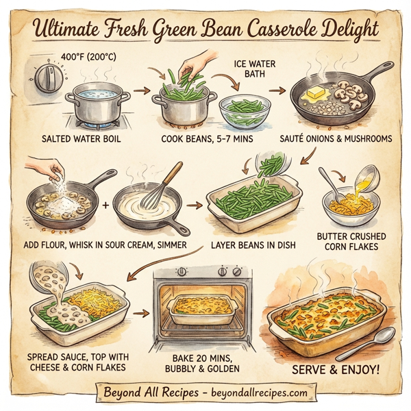 Ultimate Fresh Green Bean Casserole Delight instructions