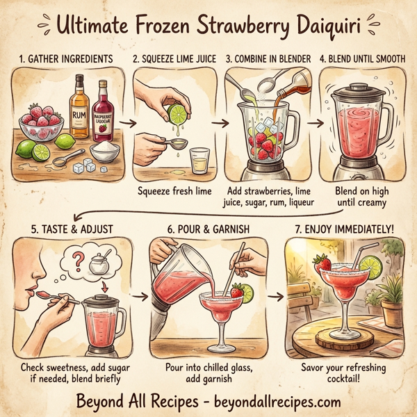 Ultimate Frozen Strawberry Daiquiri instructions