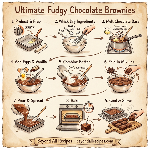 Ultimate Fudgy Chocolate Brownies instructions