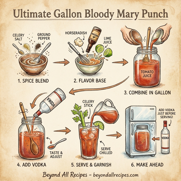 Ultimate Gallon Bloody Mary Punch instructions