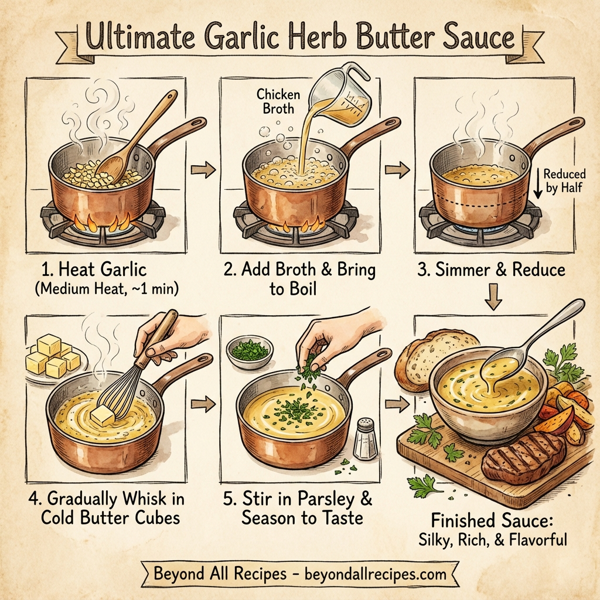 Ultimate Garlic Herb Butter Sauce instructions
