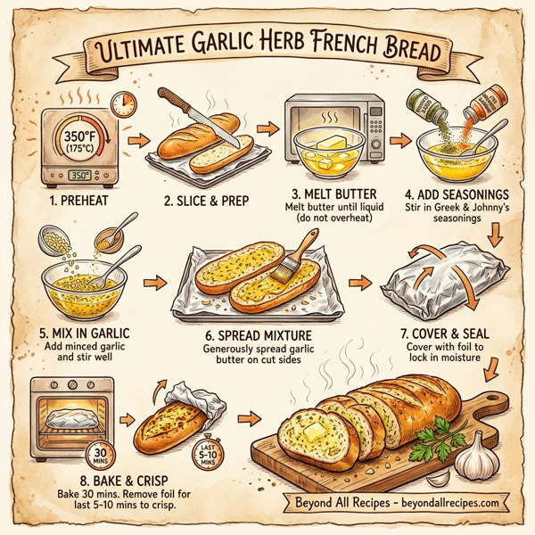 Ultimate Garlic Herb French Bread instructions